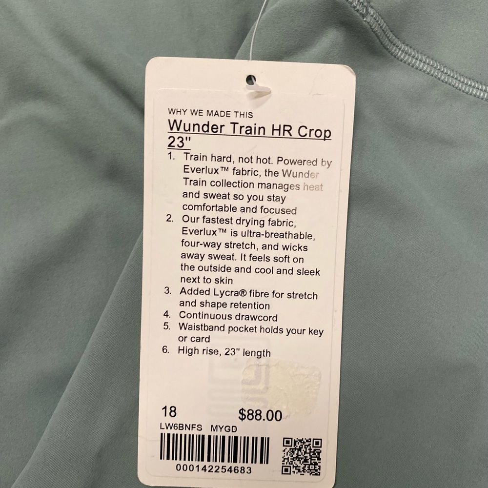 LuLuLemon crop pant